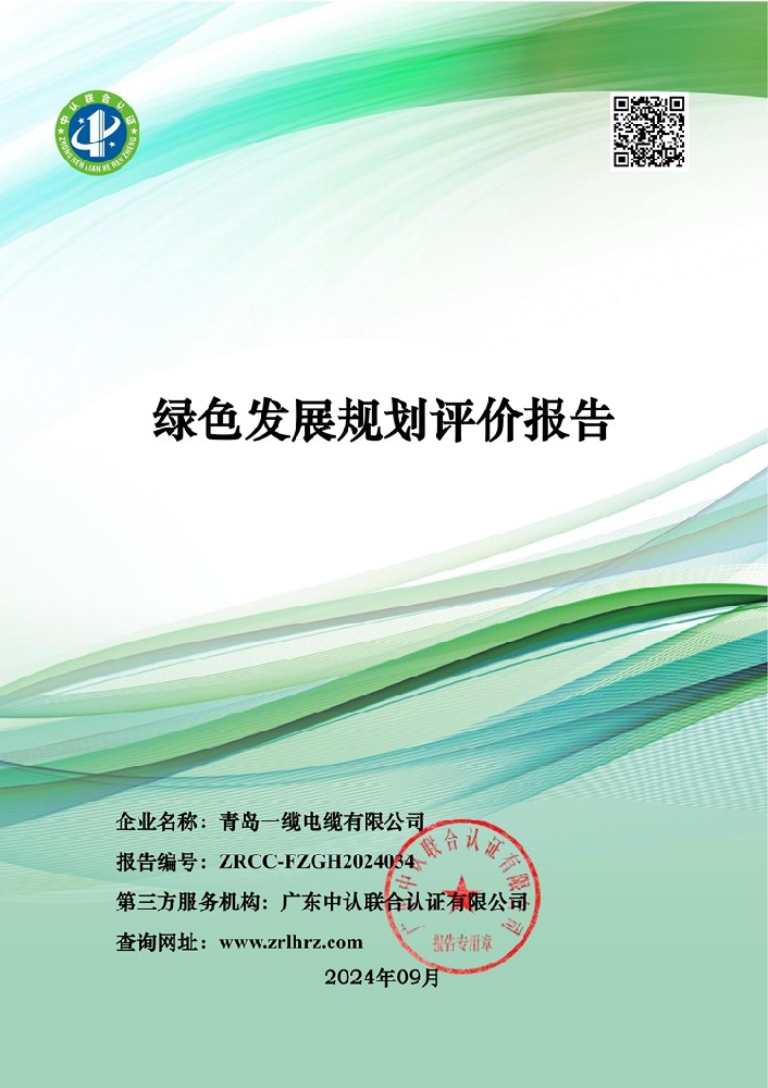 绿色发展规划评价报告